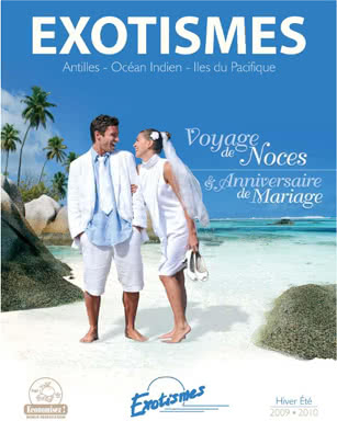Brochure voyages de noces et confirmation de mariage